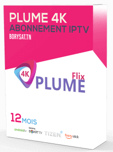 PLUME 4K IPTV offre IPTV premium 4K compatible Smart TV Fire Stick Android TV avec lien M3U et Xtream Codes